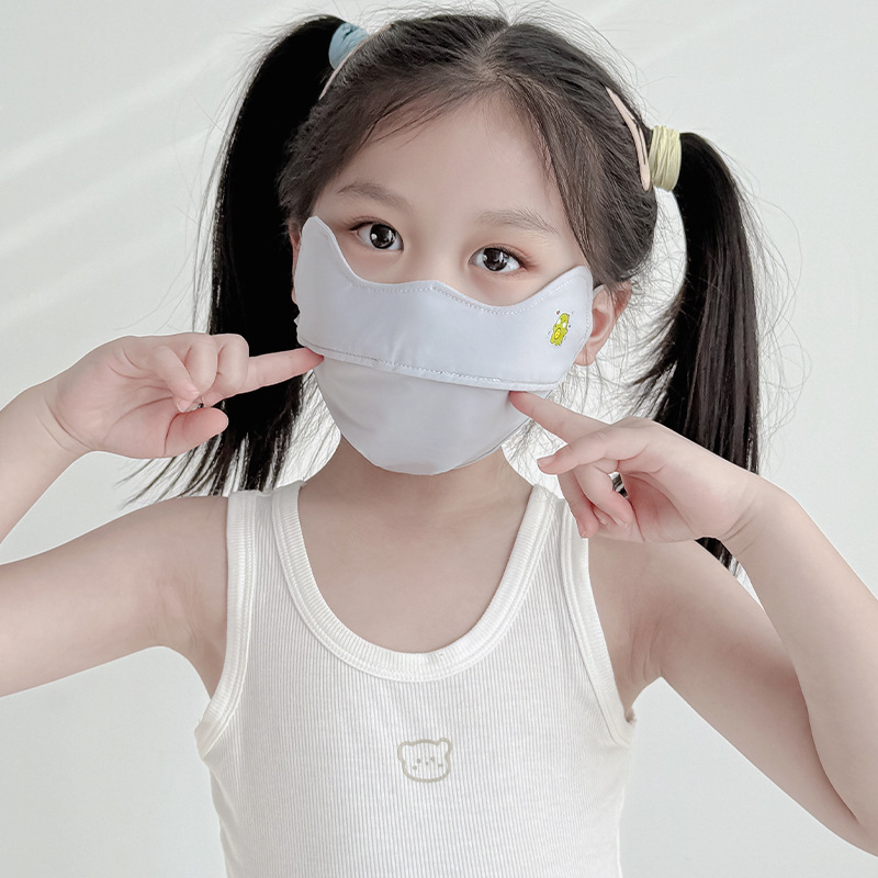 Dječja maska za lice od najlona s UV zaštitom, prozračna, otporna na vjetar i prašinu, s punim pokrivanjem lica