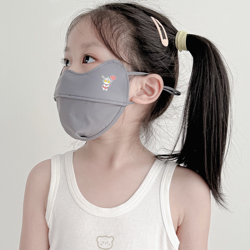 Dječja maska za lice od najlona s UV zaštitom, prozračna, otporna na vjetar i prašinu, s punim pokrivanjem lica