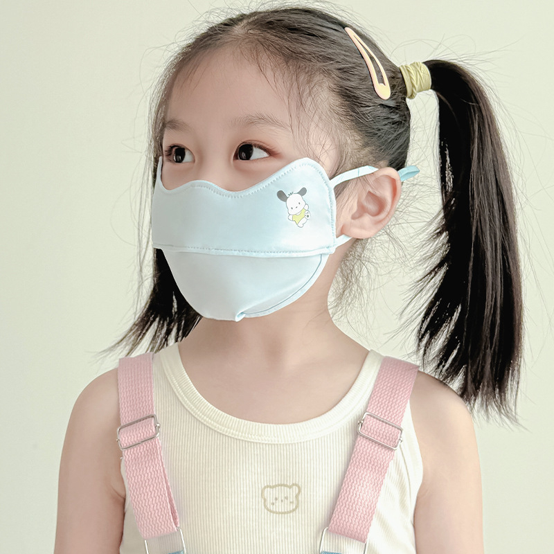 Dječja maska za lice od najlona s UV zaštitom, prozračna, otporna na vjetar i prašinu, s punim pokrivanjem lica