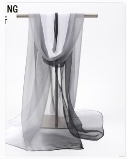 Ženski šal od šifona, topao, poliester materijal, širina 50 cm