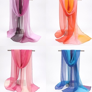 Ženski šal od šifona, topao, poliester materijal, širina 50 cm