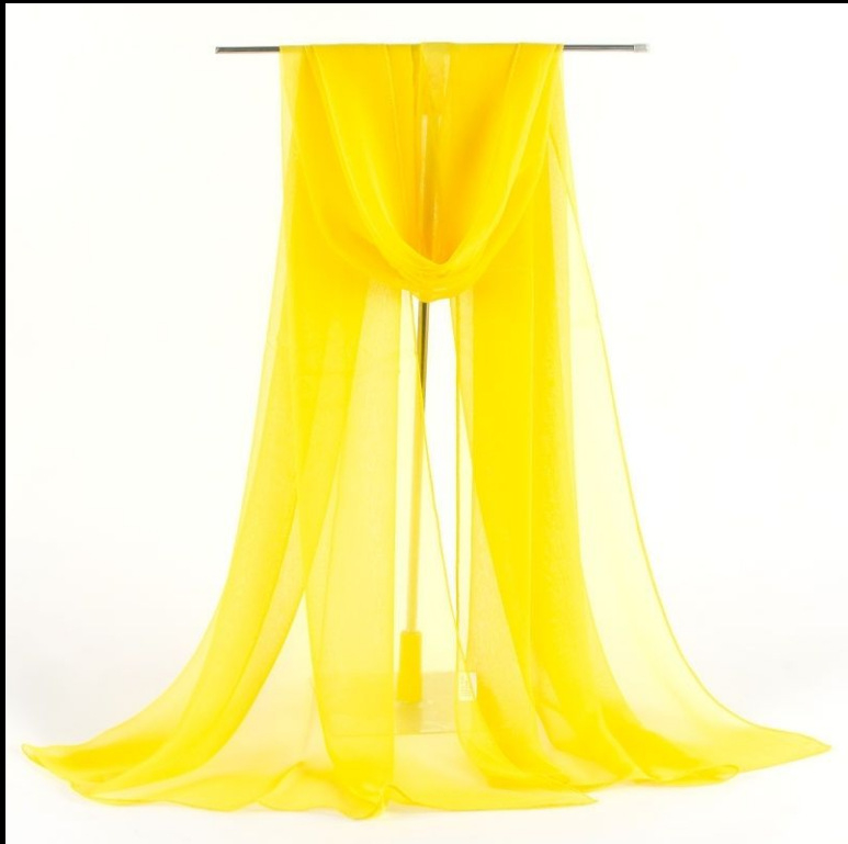 Ženski šal od šifona, topao, poliester materijal, širina 50 cm