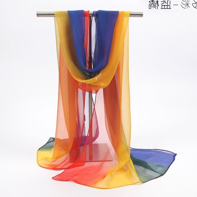 Ženski šal od šifona, topao, poliester materijal, širina 50 cm