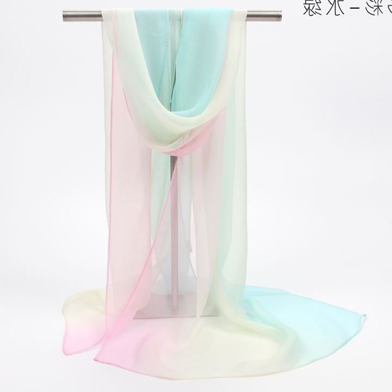 Ženski šal od šifona, topao, poliester materijal, širina 50 cm