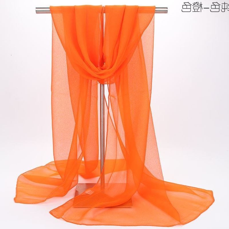 Ženski šal od šifona, topao, poliester materijal, širina 50 cm