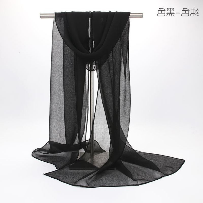 Ženski šal od šifona, topao, poliester materijal, širina 50 cm