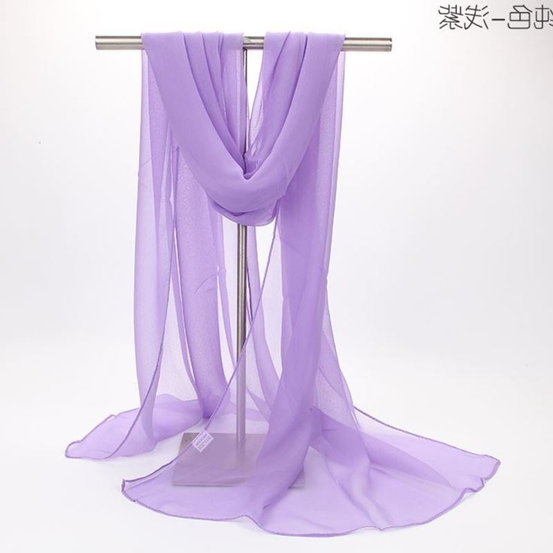 Ženski šal od šifona, topao, poliester materijal, širina 50 cm
