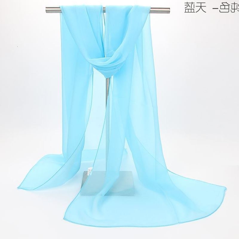 Ženski šal od šifona, topao, poliester materijal, širina 50 cm