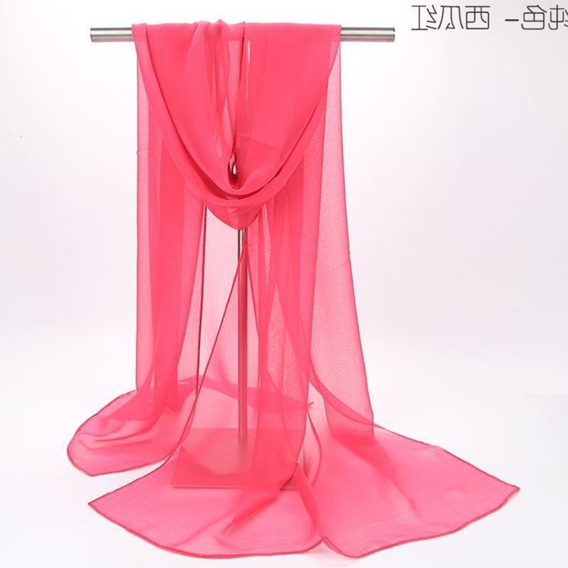 Ženski šal od šifona, topao, poliester materijal, širina 50 cm