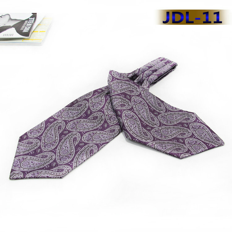 Korejski stil muški šal za ovratnik s motivom Cashew Flower – brit retro stil, poliester, warp-knit, širina 15 cm