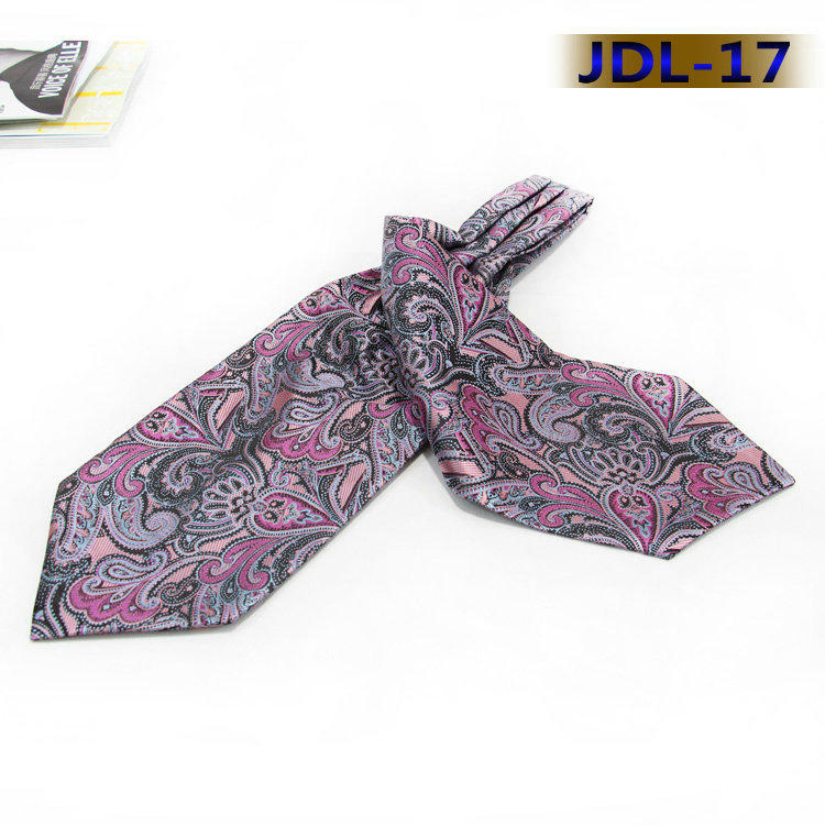 Korejski stil muški šal za ovratnik s motivom Cashew Flower – brit retro stil, poliester, warp-knit, širina 15 cm
