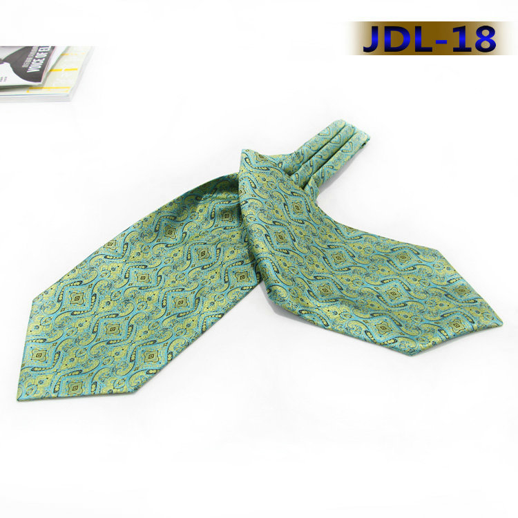 Korejski stil muški šal za ovratnik s motivom Cashew Flower – brit retro stil, poliester, warp-knit, širina 15 cm