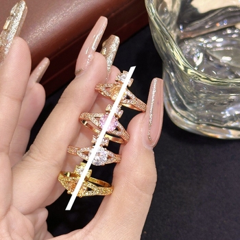 Atviras žiedas su Saturno planetos motyvu, varis, elektroplakavimas, moterų mada, pavasaris 2025 leidimas