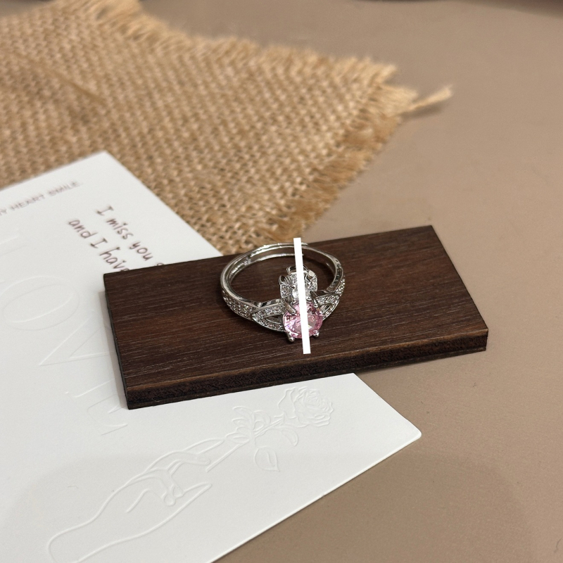 Atviras žiedas su Saturno planetos motyvu, varis, elektroplakavimas, moterų mada, pavasaris 2025 leidimas