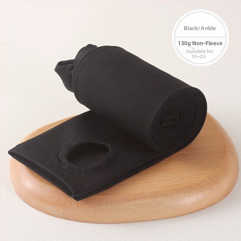 Čarape-hlače s fleeceom za jesen-zimu, s nogama, podizanje stražnjice, nevidljive ispod odjeće, poliester