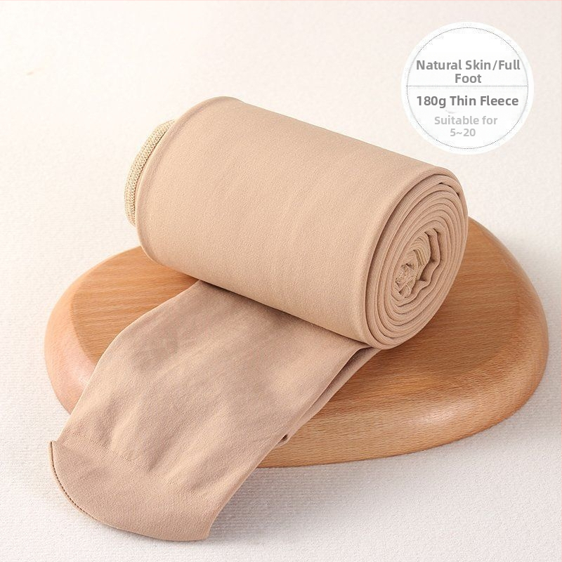 Čarape-hlače s fleeceom za jesen-zimu, s nogama, podizanje stražnjice, nevidljive ispod odjeće, poliester