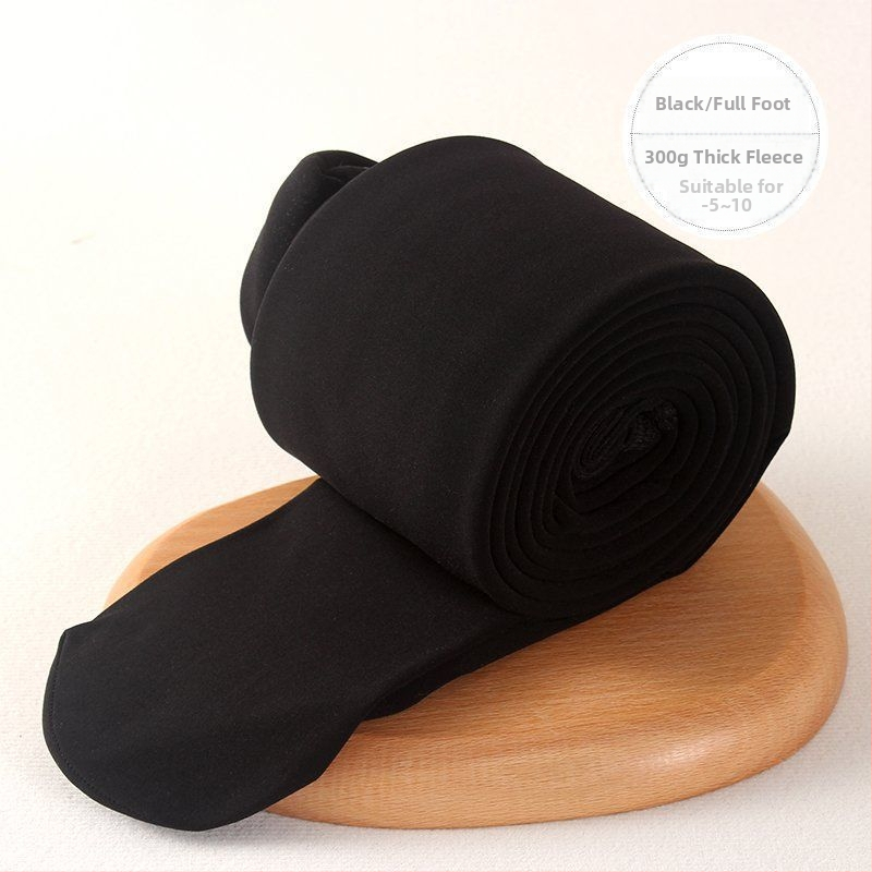 Čarape-hlače s fleeceom za jesen-zimu, s nogama, podizanje stražnjice, nevidljive ispod odjeće, poliester