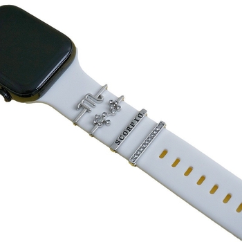 Σετ λουριού Apple Watch με διακοσμητική αγκράφα ζωδίων — ζώνη από κράμα, Άνοιξη 2024, ευέλικτο στυλ μόδας