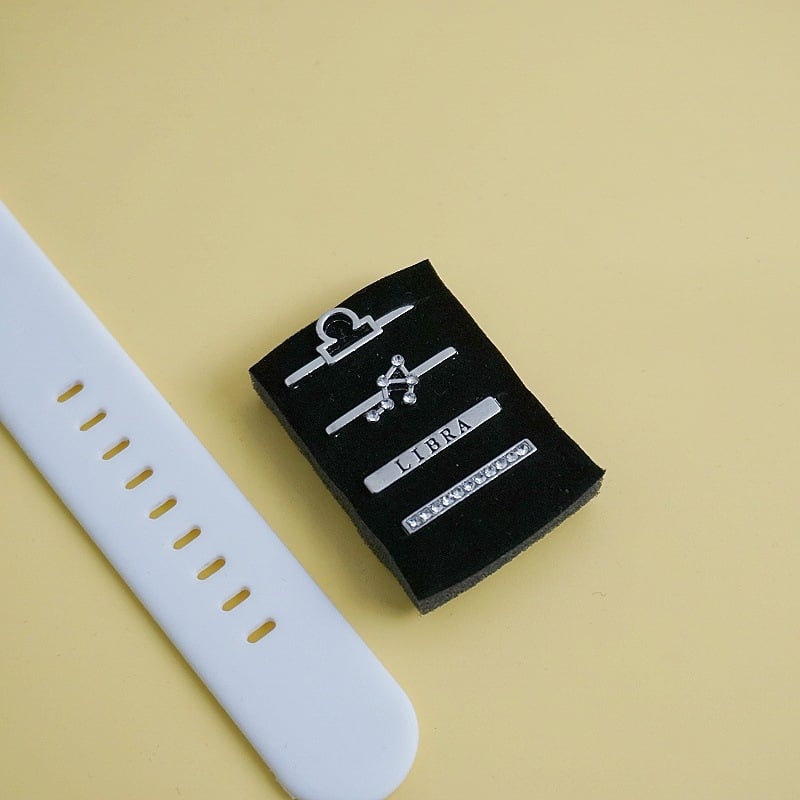 Σετ λουριού Apple Watch με διακοσμητική αγκράφα ζωδίων — ζώνη από κράμα, Άνοιξη 2024, ευέλικτο στυλ μόδας