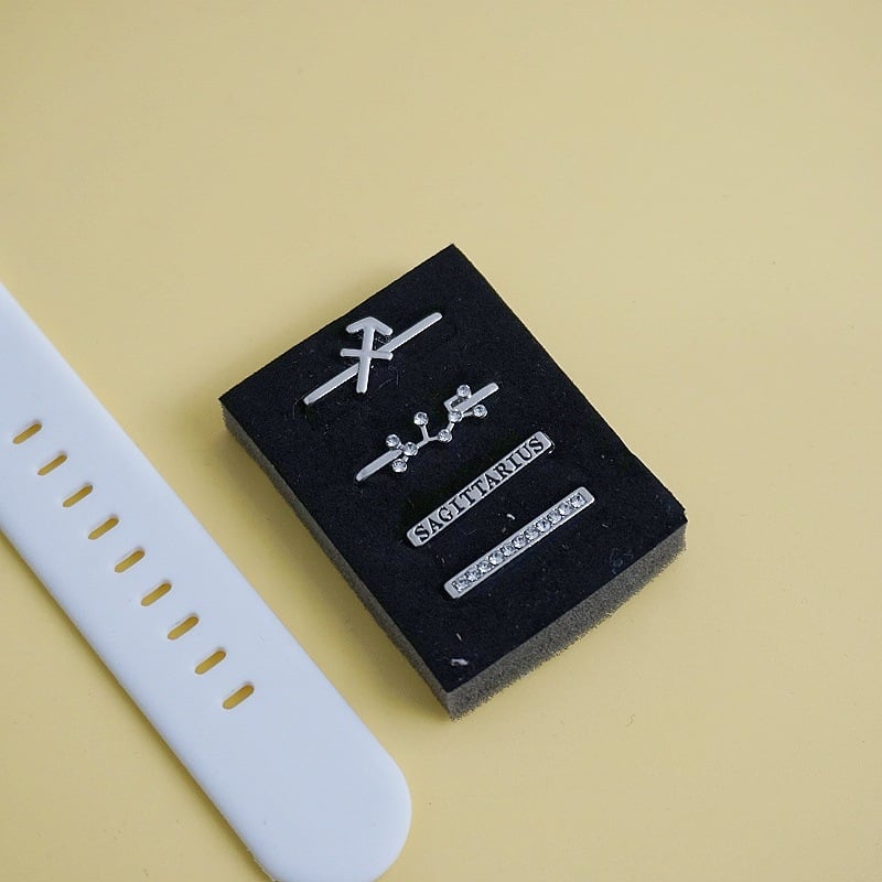 Σετ λουριού Apple Watch με διακοσμητική αγκράφα ζωδίων — ζώνη από κράμα, Άνοιξη 2024, ευέλικτο στυλ μόδας