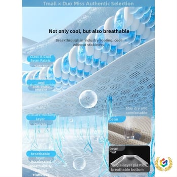 Ice Silk Mat rinkinys – Viskozės pluoštas, Jacquard audinys, Sulankstomas dizainas