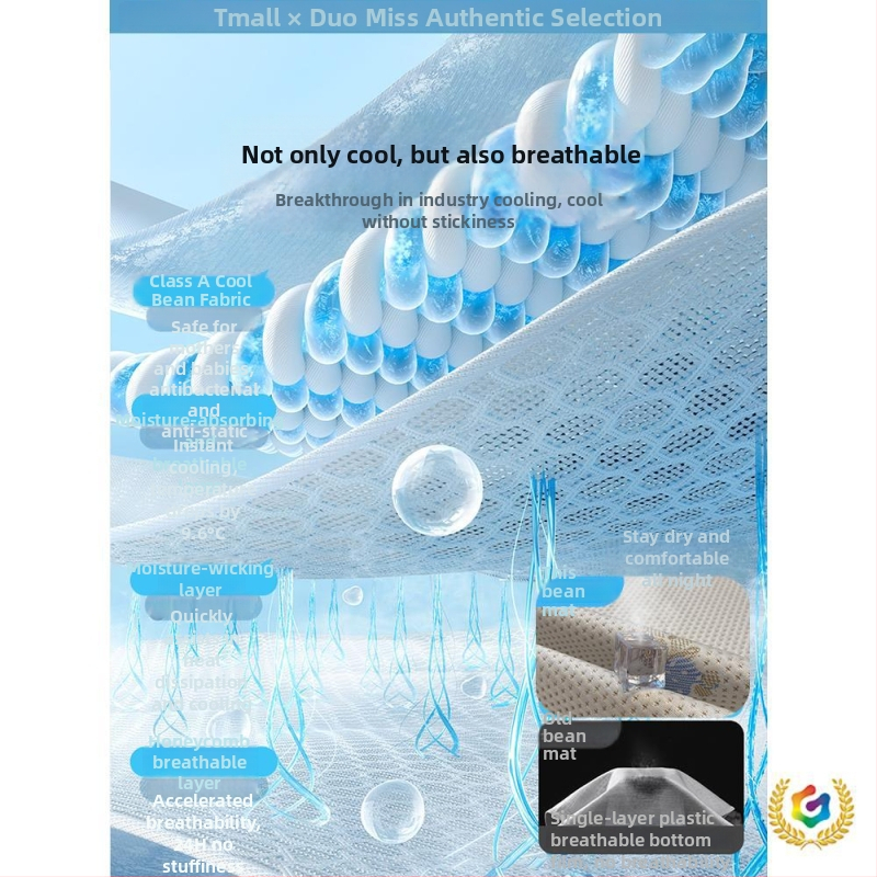 Ice Silk Mat rinkinys – Viskozės pluoštas, Jacquard audinys, Sulankstomas dizainas