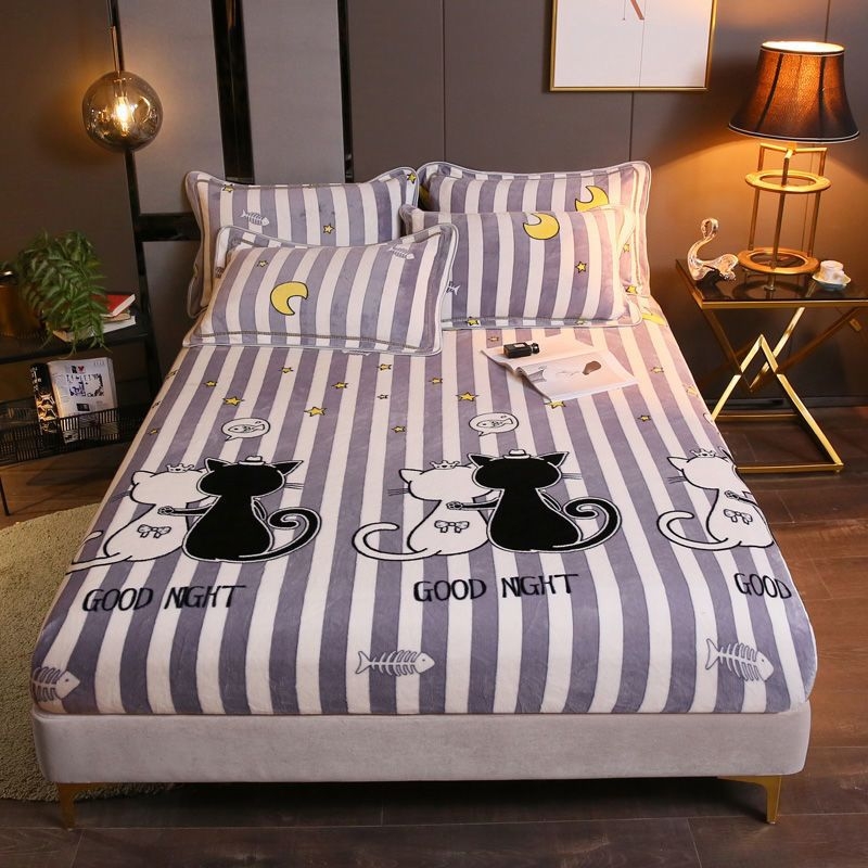 Pokrivač za krevet s crtani motivom, flanel-poliester tkanina, twill pređa, tisak i boja