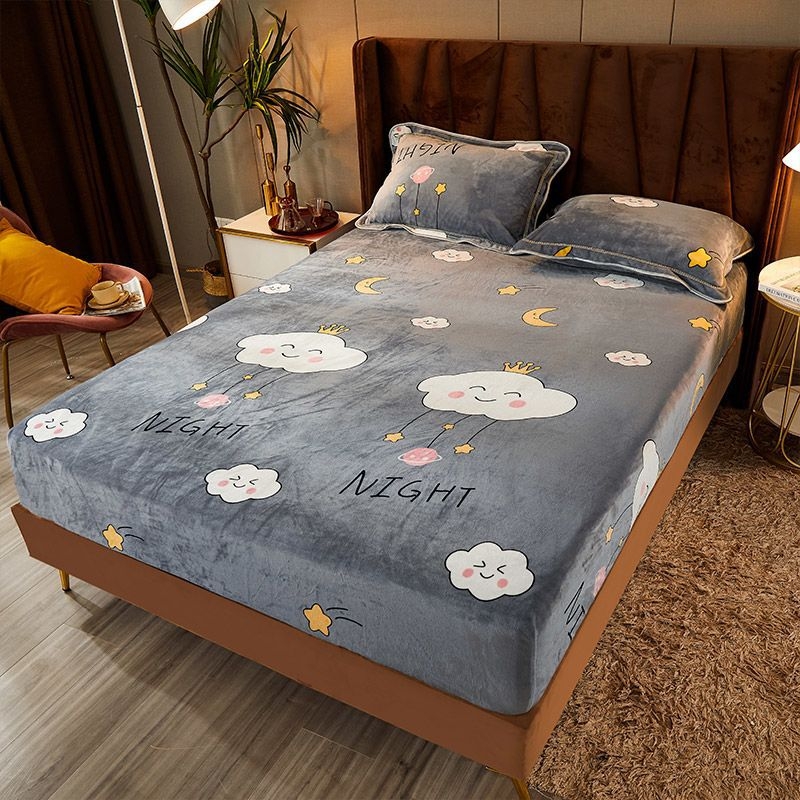 Pokrivač za krevet s crtani motivom, flanel-poliester tkanina, twill pređa, tisak i boja