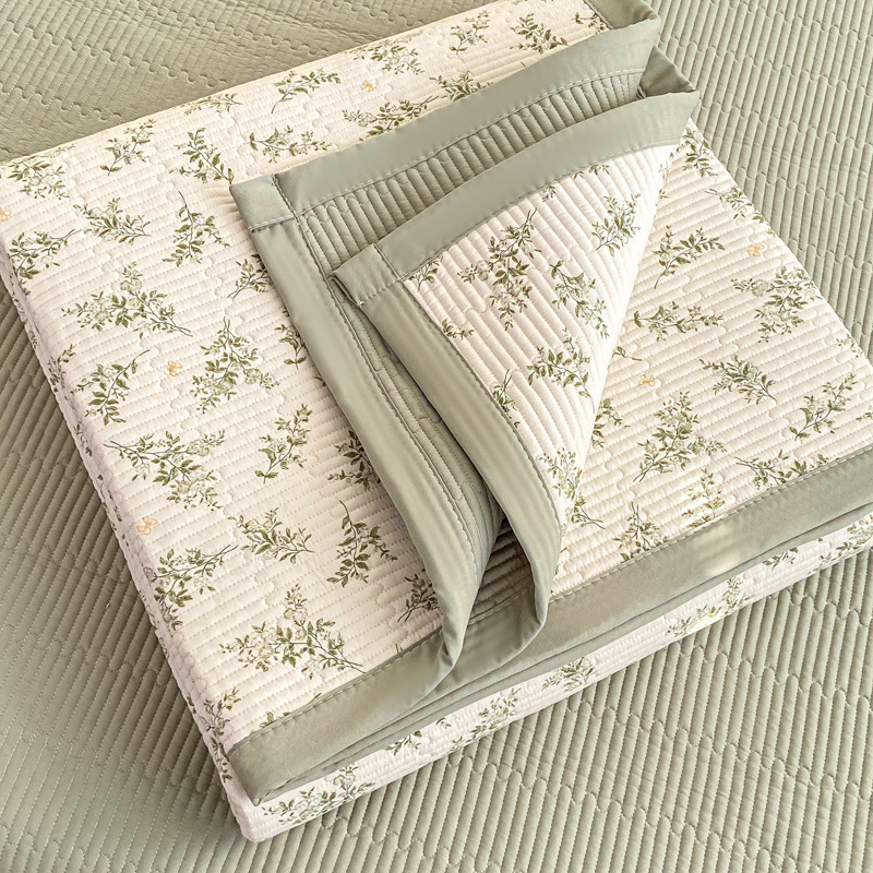 Set prekrivača za krevet od 100% pamuka za majku i bebu, dišuća dvostruka tkanina, quilt, 3-djelni set, za sve sezone