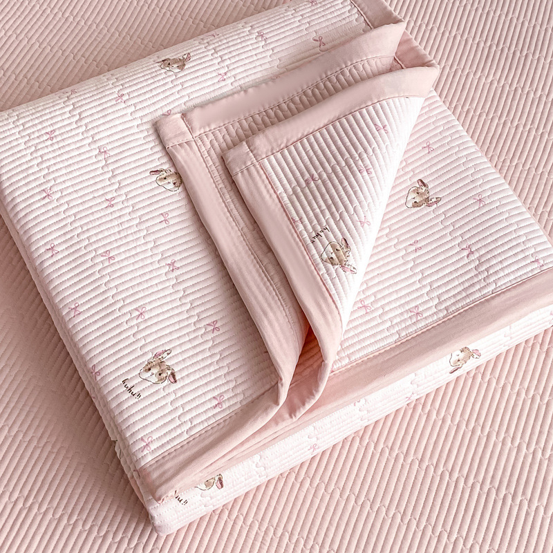 Set prekrivača za krevet od 100% pamuka za majku i bebu, dišuća dvostruka tkanina, quilt, 3-djelni set, za sve sezone