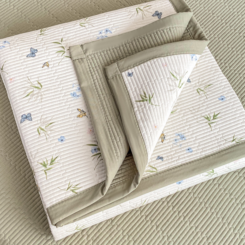 Set prekrivača za krevet od 100% pamuka za majku i bebu, dišuća dvostruka tkanina, quilt, 3-djelni set, za sve sezone