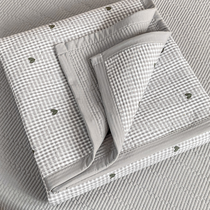 Set prekrivača za krevet od 100% pamuka za majku i bebu, dišuća dvostruka tkanina, quilt, 3-djelni set, za sve sezone