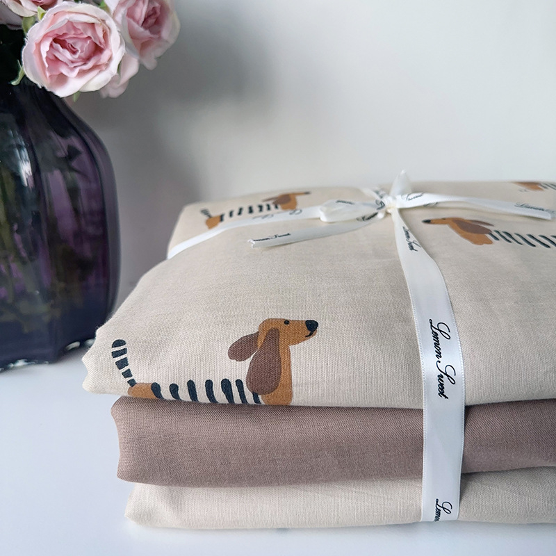 Pastoralni stil četverodijelni set posteljine od 100% pamuka, twill tkanina, reactive print, biljni cvjetni uzorak, 60 vlakana