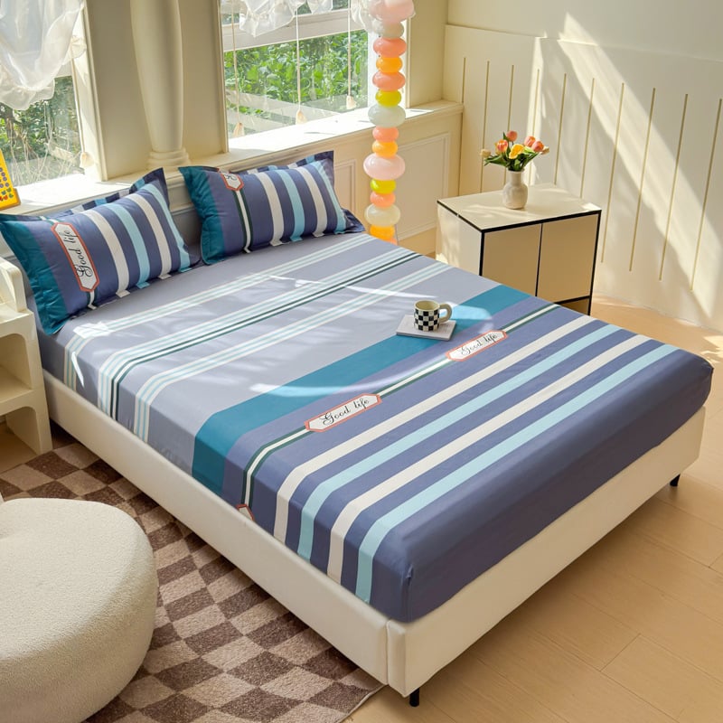 Gumijots gultas lakats, Tie-Dye drukāšana, mūsdienīgs vienkāršības stils