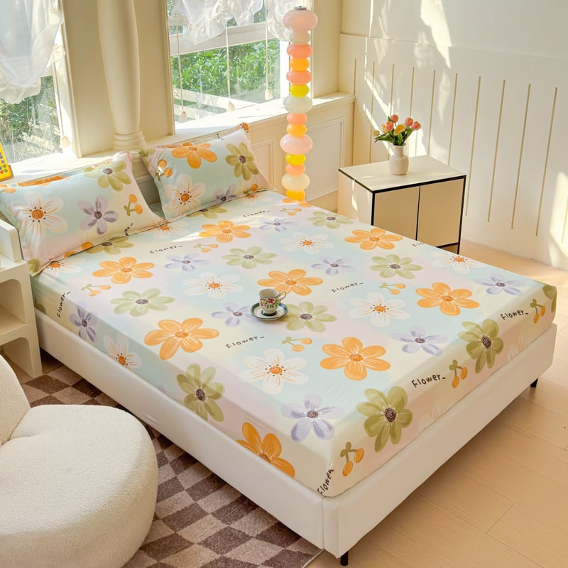 Gumijots gultas lakats, Tie-Dye drukāšana, mūsdienīgs vienkāršības stils