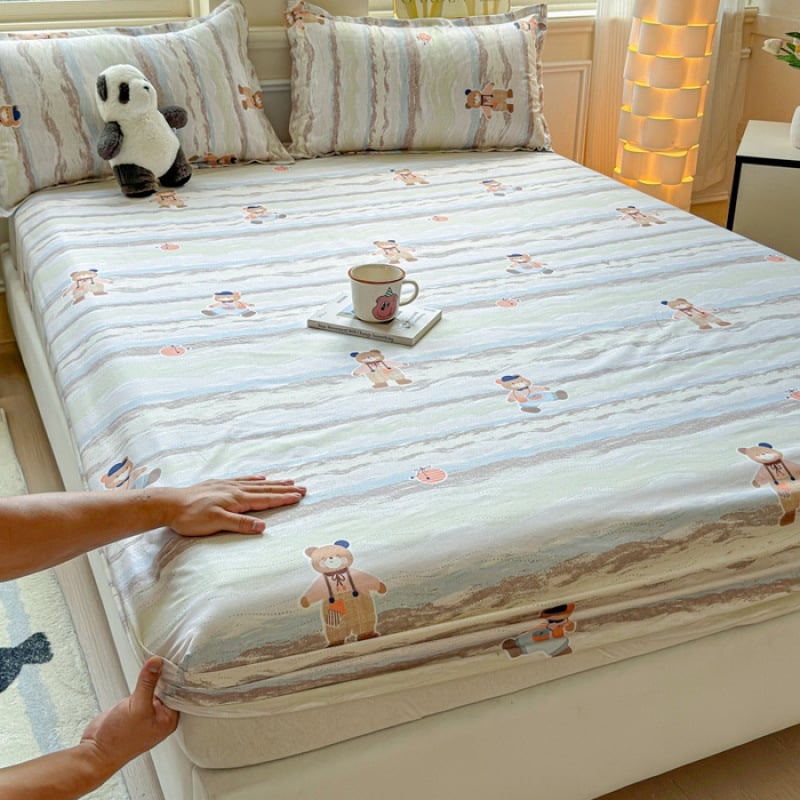 Gumijots gultas lakats, Tie-Dye drukāšana, mūsdienīgs vienkāršības stils