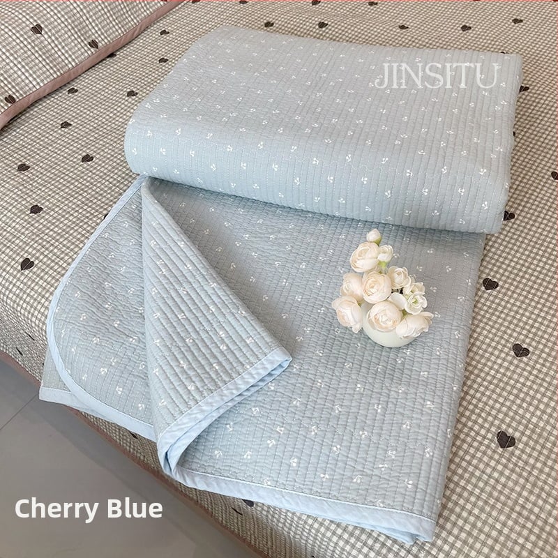 Lova užtiesalo komplektas trim dalių, 100% medvilnė, dryžuotas raštas, Twill audinys, reaktyvus spausdinimas, tinka visiems metų laikams