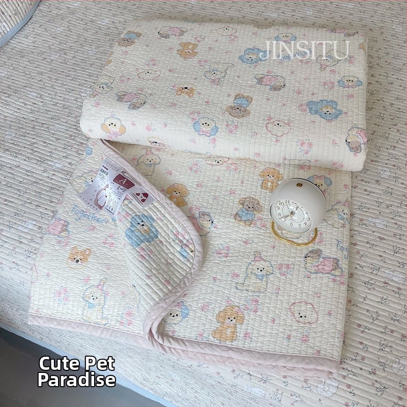 Lova užtiesalo komplektas trim dalių, 100% medvilnė, dryžuotas raštas, Twill audinys, reaktyvus spausdinimas, tinka visiems metų laikams