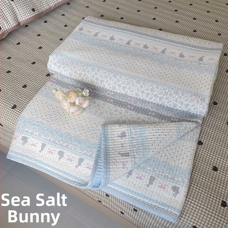 Lova užtiesalo komplektas trim dalių, 100% medvilnė, dryžuotas raštas, Twill audinys, reaktyvus spausdinimas, tinka visiems metų laikams