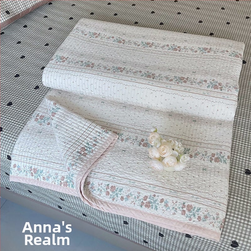 Lova užtiesalo komplektas trim dalių, 100% medvilnė, dryžuotas raštas, Twill audinys, reaktyvus spausdinimas, tinka visiems metų laikams