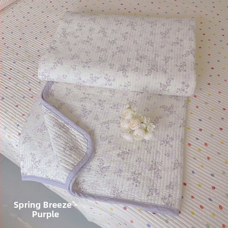 Lova užtiesalo komplektas trim dalių, 100% medvilnė, dryžuotas raštas, Twill audinys, reaktyvus spausdinimas, tinka visiems metų laikams