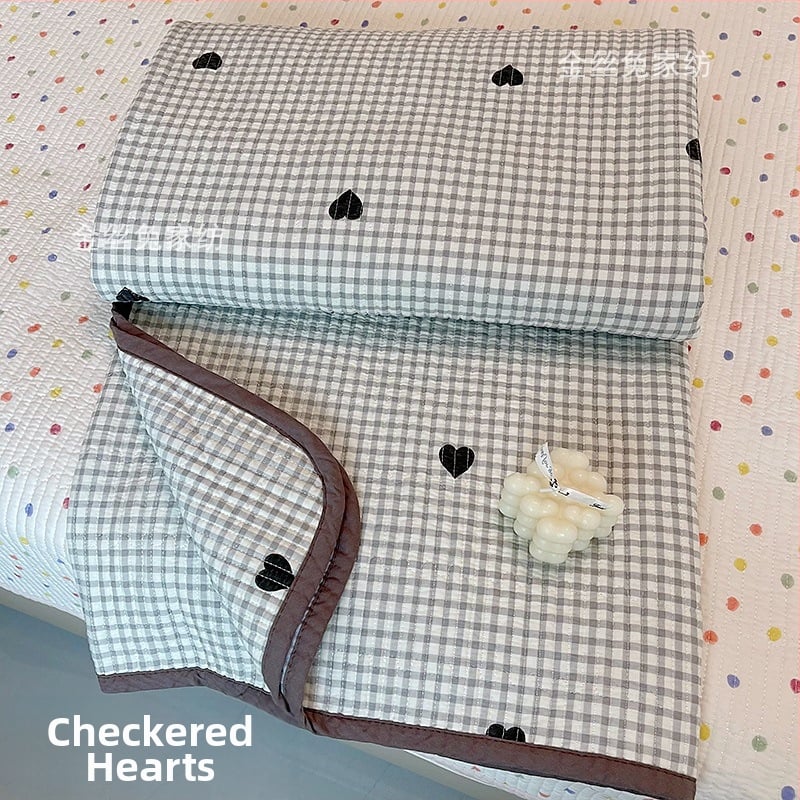 Lova užtiesalo komplektas trim dalių, 100% medvilnė, dryžuotas raštas, Twill audinys, reaktyvus spausdinimas, tinka visiems metų laikams