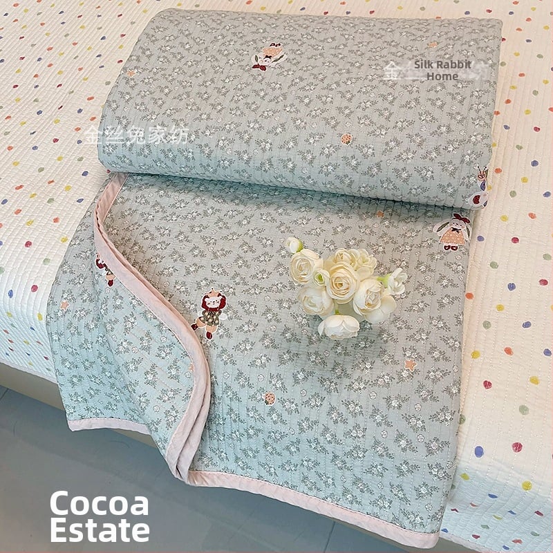 Lova užtiesalo komplektas trim dalių, 100% medvilnė, dryžuotas raštas, Twill audinys, reaktyvus spausdinimas, tinka visiems metų laikams