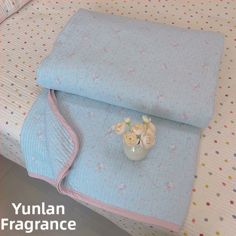 Lova užtiesalo komplektas trim dalių, 100% medvilnė, dryžuotas raštas, Twill audinys, reaktyvus spausdinimas, tinka visiems metų laikams