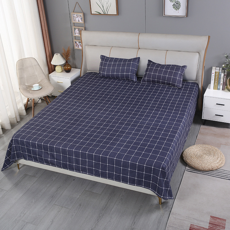 Koleginio kambario patalynės rinkinys: poliesteris, twill audinys, reaktyvus spausdinimas ir dažymas, dryžių raštas, šiuolaikinis minimalistinis stilius