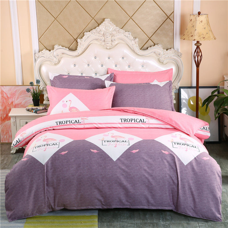 Koleginio kambario patalynės rinkinys: poliesteris, twill audinys, reaktyvus spausdinimas ir dažymas, dryžių raštas, šiuolaikinis minimalistinis stilius