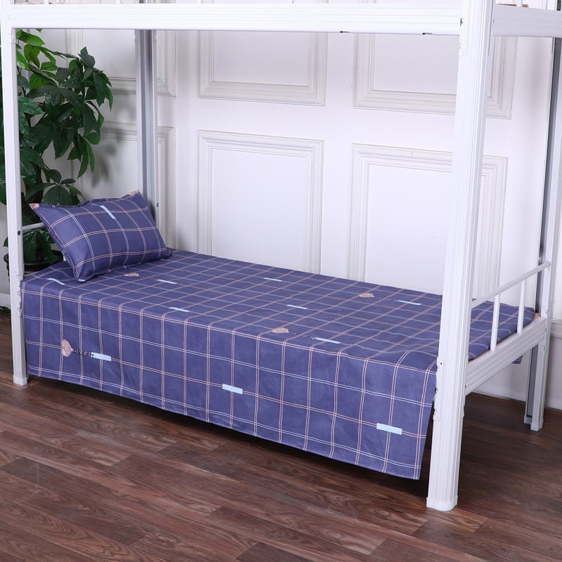 Koleginio kambario patalynės rinkinys: poliesteris, twill audinys, reaktyvus spausdinimas ir dažymas, dryžių raštas, šiuolaikinis minimalistinis stilius