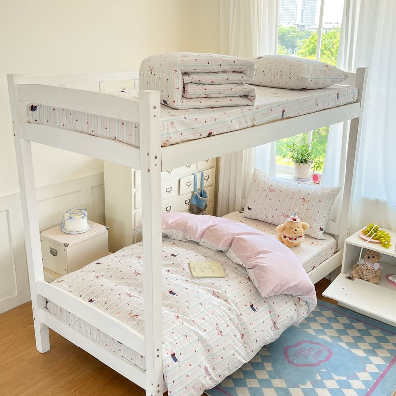 Mokyklos bendrabucio patalynės komplektas, keturių dalių, 100% medvilnė, animacinių ir botaniniai gėlių raštai, visam sezonui, svoris 2.0-2.5 kg