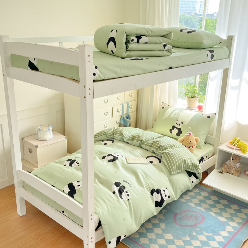 Mokyklos bendrabucio patalynės komplektas, keturių dalių, 100% medvilnė, animacinių ir botaniniai gėlių raštai, visam sezonui, svoris 2.0-2.5 kg