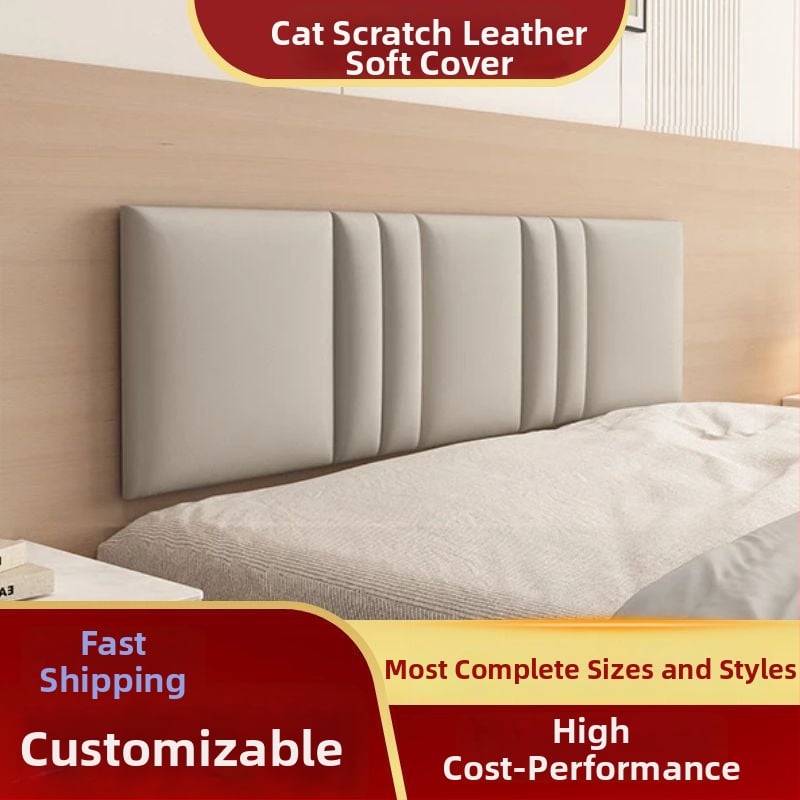 Ταπετσαρισμένο κεφαλάρι κρεβατοκάμαρας με περιμετρική επένδυση τοίχου σε στυλ ταταμί – ύφασμα, για σαλόνι, γαμήλιο σχεδιασμό